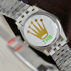 Đồng Hồ Rolex DateJust Nữ Replica 11 Mặt Bạc Máy Cơ Thuỵ Sỹ Nhà Máy THB 31mm (2)