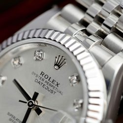 Đồng Hồ Rolex DateJust Nữ Replica 11 Mặt Bạc Máy Cơ Thuỵ Sỹ Nhà Máy THB 31mm (2)