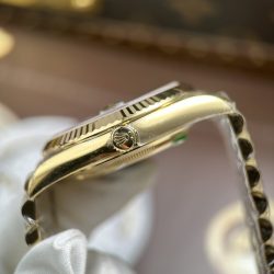 Đồng Hồ Rolex Day-Date Chế Tác Mặt Vàng Champagne Máy Calibre 3255 Super Clone Nhà Máy RC 40mm (2)