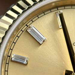 Đồng Hồ Rolex Day-Date Chế Tác Mặt Vàng Champagne Máy Calibre 3255 Super Clone Nhà Máy RC 40mm (2)