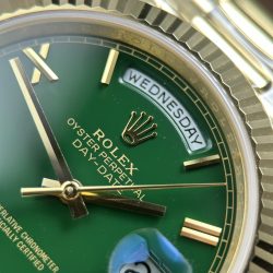Đồng Hồ Rolex Day-Date Chế Tác Mặt Xanh Lá Cây Máy Calibre 3255 Super Clone Nhà Máy RC 40mm (2)