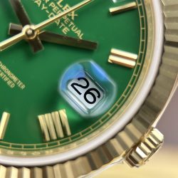 Đồng Hồ Rolex Day-Date Chế Tác Mặt Xanh Lá Cây Máy Calibre 3255 Super Clone Nhà Máy RC 40mm (2)
