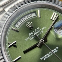 Đồng Hồ Rolex Day-Date Chế Tác Mặt Xanh Lá Cây Tinh Chỉnh Trọng Lượng 212 Gram Nhà Máy RC 40mm (2)