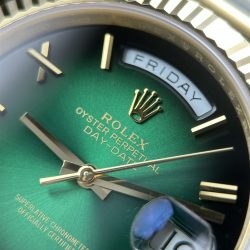 Đồng Hồ Rolex Day-Date Chế Tác Mặt Xanh Ombre Máy Calibre 3255 Super Clone Nhà Máy RC 40mm (2)