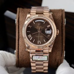 Đồng Hồ Rolex Day-Date Mạ Vàng Hồng Replica 1 1 Nặng 186 Grams Nhà Máy QF 40mm (1)