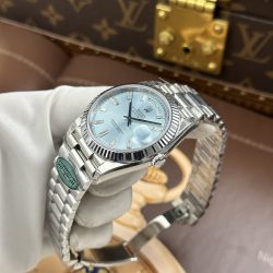 Đồng Hồ Rolex Day-Date Mặt Xanh Băng Chế Tác Bộ Chuyển Động Calibre 3255 Nhà Máy RC 40mm (2)