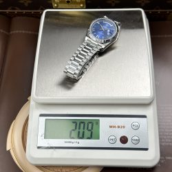 Đồng Hồ Rolex Day-Date Mặt Xanh Dương Replica 11 Nặng 212 Gram Bộ Chuyển Động Calibre 3255 Nhà Máy RC 40mm (2)