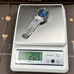 Đồng Hồ Rolex Day-Date Mặt Xanh Ombre Chế Tác Nặng 212 Gram Máy Calibre 3255 Nhà Máy RC 40mm (2)
