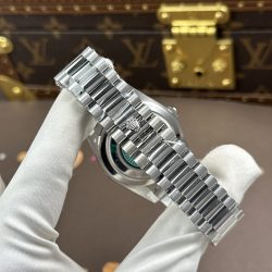 Đồng Hồ Rolex Day-Date Mặt Xanh Ombre Chế Tác Nặng 212 Gram Máy Calibre 3255 Nhà Máy RC 40mm (2)