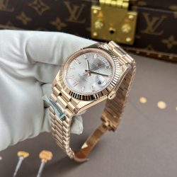 Đồng Hồ Rolex Day-Date Nam Chế Tác Mặt Bạc Bộ Chuyển Động Calibre 3255 Nhà Máy RC 40mm (2)