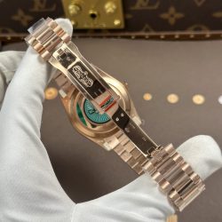 Đồng Hồ Rolex Day-Date Nam Chế Tác Mặt Bạc Bộ Chuyển Động Calibre 3255 Nhà Máy RC 40mm (2)