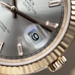 Đồng Hồ Rolex Day-Date Nam Chế Tác Mặt Bạc Bộ Chuyển Động Calibre 3255 Nhà Máy RC 40mm (2)