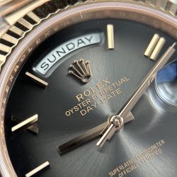 Đồng Hồ Rolex Day-Date Rep 1 1 Mặt Xám Ombre Bộ Chuyển Động Calibre 3255 Xưởng RC 40mm (2)