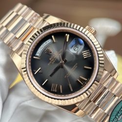 Đồng Hồ Rolex Day-Date Rep 1 1 Mặt Xám Ombre Bộ Chuyển Động Calibre 3255 Xưởng RC 40mm (2)