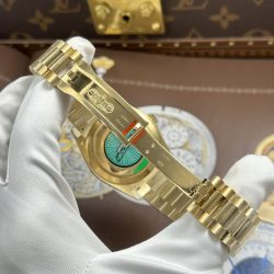 Đồng Hồ Rolex Day-Date Rep 11 Mặt Vàng Champagne Trọng Lượng 212 Gram Chuẩn Auth RCF 40mm (2)