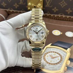 Đồng Hồ Rolex Day-Date Rep Cao Cấp Mặt Bạc Máy Calibre 3255 Super Clone Nhà Máy RC 40mm (2)