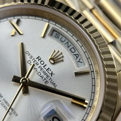 Đồng Hồ Rolex Day-Date Rep Cao Cấp Mặt Bạc Máy Calibre 3255 Super Clone Nhà Máy RC 40mm (2)