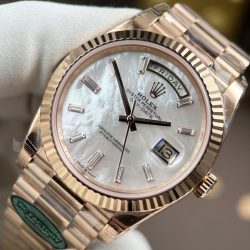 Đồng Hồ Rolex Day-Date Replica 11 Mặt MOP Bộ Chuyển Động Calibre 3255 Nhà Máy RC 40mm (2)