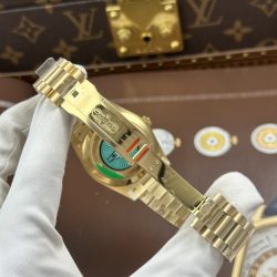 Đồng Hồ Rolex Day-Date Replica 11 Mặt Trắng Sứ Máy Calibre 3255 Super Clone Nhà Máy RC 40mm (2)