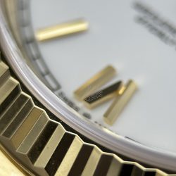 Đồng Hồ Rolex Day-Date Replica 11 Mặt Trắng Sứ Máy Calibre 3255 Super Clone Nhà Máy RC 40mm (2)