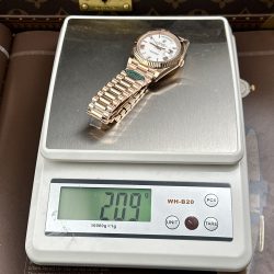 Đồng Hồ Rolex Day-Date Replica 11 Mặt Trắng Sứ Trọng Lượng 212 Gram Chuẩn Auth Nhà Máy RC 40mm (2)
