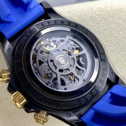 Đồng Hồ Rolex Daytona By Blaken Chế Tác Mặt Lộ Cơ Dây Cao Su Màu Xanh Dương 40mm (2)