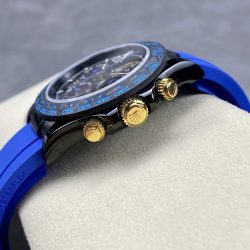 Đồng Hồ Rolex Daytona By Blaken Chế Tác Mặt Lộ Cơ Dây Cao Su Màu Xanh Dương 40mm (2)