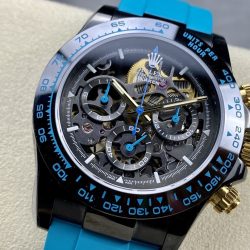 Đồng Hồ Rolex Daytona By Blaken Rep 11 Mặt Lộ Cơ Dây Cao Su Màu Xanh Lam 40mm (2)