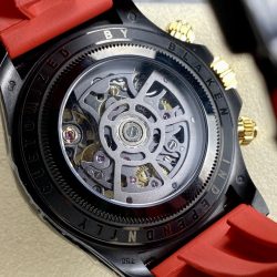 Đồng Hồ Rolex Daytona By Blaken Rep Cao Cấp Mặt Lộ Cơ Dây Cao Su Màu Đỏ 40mm (2)
