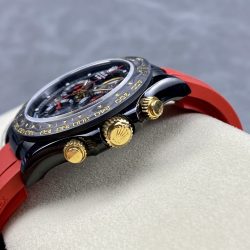 Đồng Hồ Rolex Daytona By Blaken Rep Cao Cấp Mặt Lộ Cơ Dây Cao Su Màu Đỏ 40mm (2)