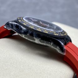 Đồng Hồ Rolex Daytona By Blaken Rep Cao Cấp Mặt Lộ Cơ Dây Cao Su Màu Đỏ 40mm (2)