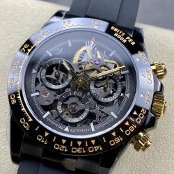 Đồng Hồ Rolex Daytona By Blaken Replica 11 Màu Đen Mặt Lộ Cơ 40mm (2)