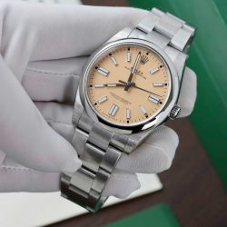 Đồng Hồ Rolex Oyster Perpetual 134300 Replica Cao Cấp Mặt Số Màu Be Nhà Máy VS 41mm (2)