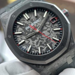 Đồng Hồ Audemars Piguet Chế Tác Royal Oak DiW 15500 Vỏ Carbon Kim Giây Màu Đỏ 41mm (2)