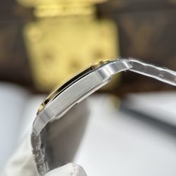 Đồng Hồ Cartier De Santos Small Chế Tác Mặt Trắng Viền Mạ Vàng 27×34 (2)