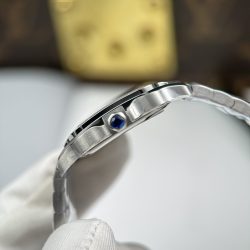 Đồng Hồ Cartier De Santos Small Replica 11 Mặt Trắng Dây Kim Loại 27mmx34 (3)