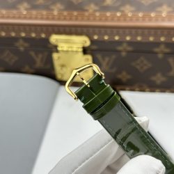 Đồng Hồ Cartier Santos Dumont Replica 11 Màu Xanh Lá Cây Dây Da 43.5×31 (2)