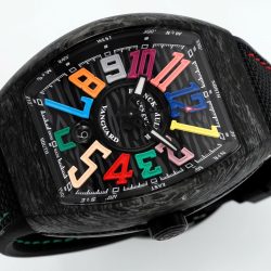 Đồng Hồ Franck Muller Vanguard V45 Chế Tác Vỏ Carbon Cọc Số 7 Màu Xưởng ABF 45mm (2)