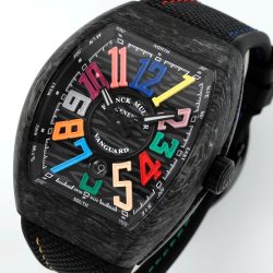 Đồng Hồ Franck Muller Vanguard V45 Chế Tác Vỏ Carbon Cọc Số 7 Màu Xưởng ABF 45mm (2)
