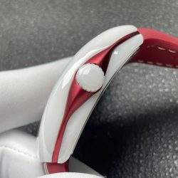 Đồng Hồ Franck Muller Vanguard V45 Rep 11 Mặt Đỏ Vỏ Gốm Trắng Xưởng ABF 45mm (2)