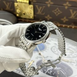 Đồng Hồ Longines Presence Replica 11 Mặt Đen Dây Kim Loại 40mm (3)