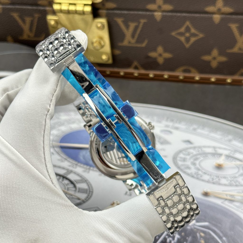 Đồng Hồ Longines Presence Replica 11 Mặt Xám Bạc Dây Kim Loại 40mm (1)