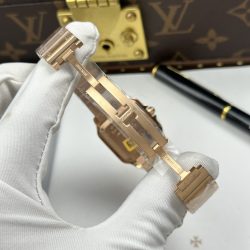 Đồng Hồ Nữ Chế Tác Cartier De Santos Small Mặt Trắng Vỏ Mạ Vàng Hồng 27×34 (2)