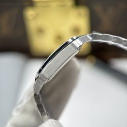 Đồng Hồ Nữ Replica 11 Cartier De Santos Small Mặt Trắng Viền Đính Đá 27x34 (2)