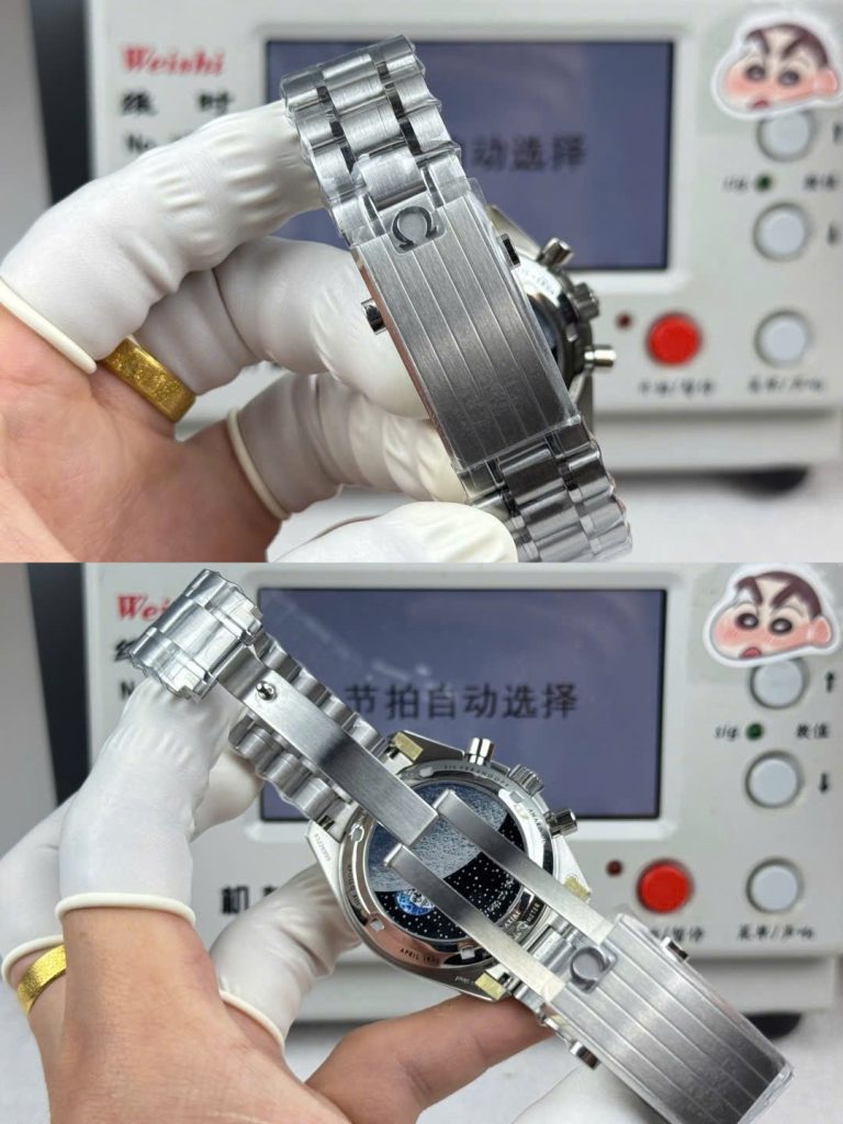 Premio Omega Chế Tác Speedmaster Silver Snoopy Mặt Trắng Viền Đen 42mm (2)