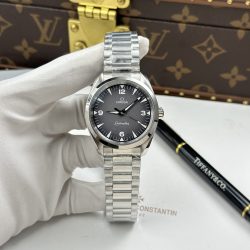 Đồng Hồ Omega Seamaster Co-Axial Chế Tác Mặt Xám Khói Dây Kim Loại Xưởng VS 41mm (1)