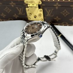 Đồng Hồ Omega Seamaster Railmaster Replica 11 Mặt Nâu Khói Máy Cơ Thuỵ Sỹ 38mm (3)