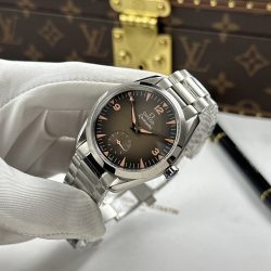 Đồng Hồ Omega Seamaster Railmaster Replica 11 Mặt Nâu Khói Máy Cơ Thuỵ Sỹ 38mm (3)