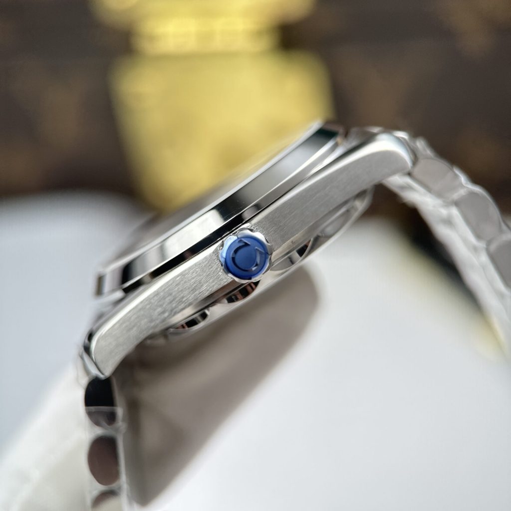 Đồng Hồ Omega Seamaster Railmaster Replica 11 Mặt Nâu Khói Máy Cơ Thuỵ Sỹ 38mm (3)