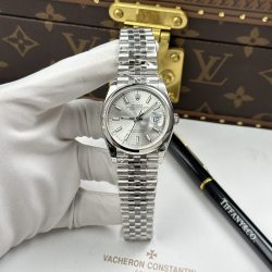 Đồng Hồ Rolex DateJust 126200 Replica 11 Mặt Bạc Dây Đeo Jubilee Nhà Máy VS 36mm (3)